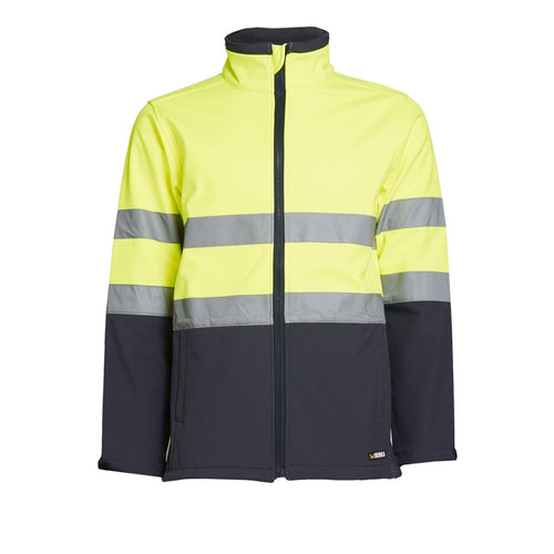 DIADORA Munka Hi Vis Soft Shell Jacket-Yelow Navy