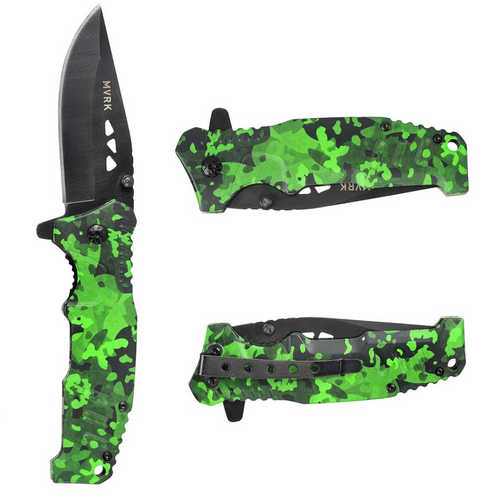 MVRK By Bordo EDC Folding Knife-Camo Green-JTD-ATD -FDD