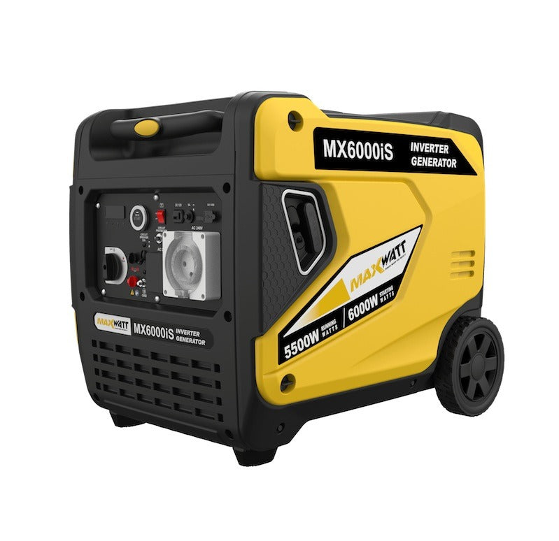MAXWATT 6000W Pure Sine Digital Petrol Inverter Generator with Electric/Remote/Recoil/2 wire Start