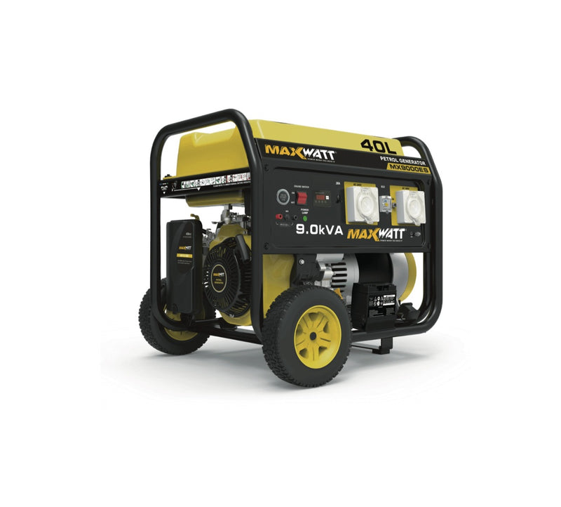 MAXWATT 7500W Open Frame Generator with Electric & Recoil Start