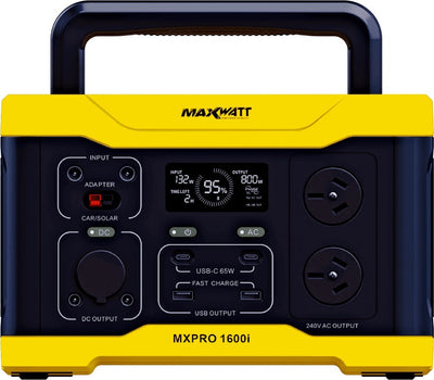 MAXWATT 1600 WATT PURE SINE WAVE PORTABLE POWER STATION