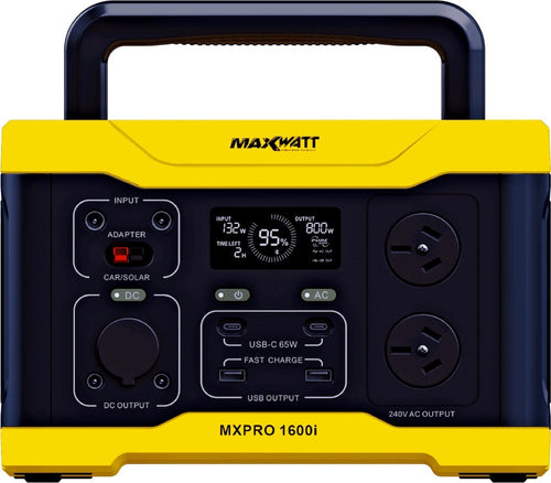 MAXWATT 1600 WATT PURE SINE WAVE PORTABLE POWER STATION