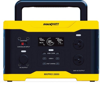 MAXWATT 2000 WATT PURE SINE WAVE PORTABLE POWER STATION