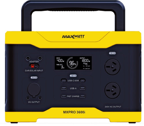 MAXWATT 3600 WATT PURE SINE WAVE PORTABLE POWER STATION