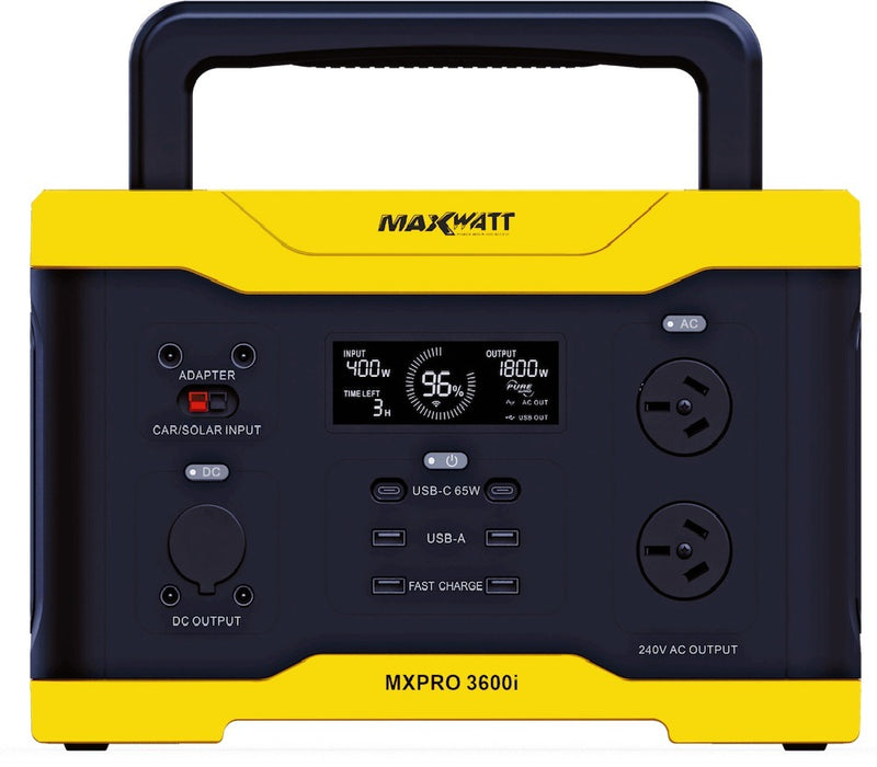 MAXWATT 3600 WATT PURE SINE WAVE PORTABLE POWER STATION