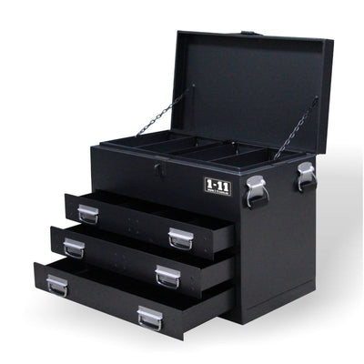 ONE ELEVEN Steel Truck/Ute Tool Box Chest With 3Drawers-Charcoal Grey-TBNS3