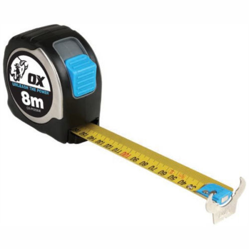 OX Tools Tradie 8m Tape Measure OX-P029308
