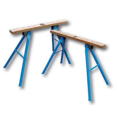 OX Tools Tradie Timber/Steel Folding Saw Horse Stand Set OX-P335675