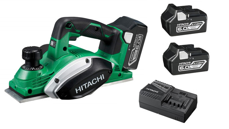 Hitachi P18DSL(HP) 18V 6.0Ah Li-Ion Cordless Slide Planer Combo Kit