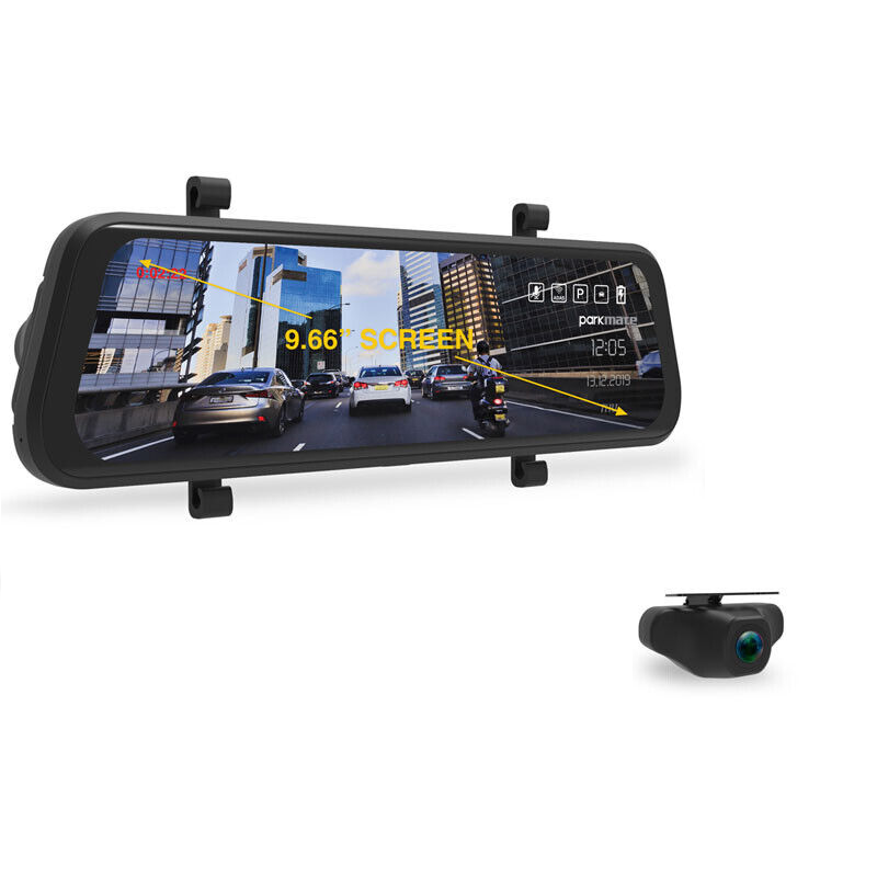PARKMATE 9.66 - Â½ Touch Screen DVR Mirror