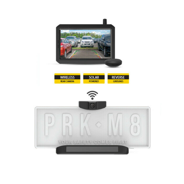 PARKMATE Wireless Solar Powered Reverse Camera & 5