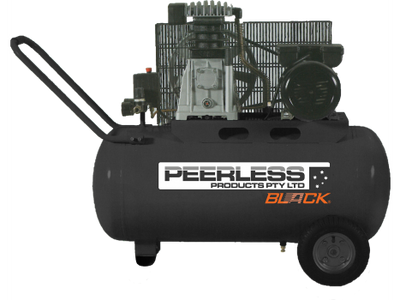 PEERLESS BLACK 280 LPM  Belt Drive Air Compressor with Mini Regulator - 50 Litre Tank  PB17000