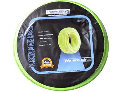 PEERLESS Industrial Green Flexible Air Hose 10mm: Rubber Coated PVC