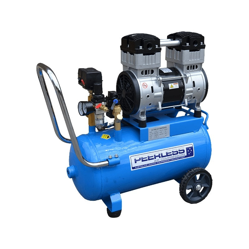 PEERLESS PO13 Single Phase Air Compressor: Oilless, Direct Drive, 10Amp, 175LPM