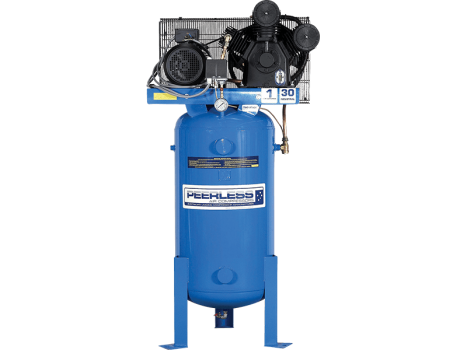 PEERLESS PHP30 Three Phase Air Compressor Vertical: Belt Drive, 5.5HP, 620LPM - for High Pressure