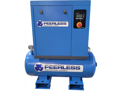 PEERLESS PS3/8 Single Phase Scroll Air Compressor: Direct Drive, 15Amp, 3HP, 320LPM at 8Bar