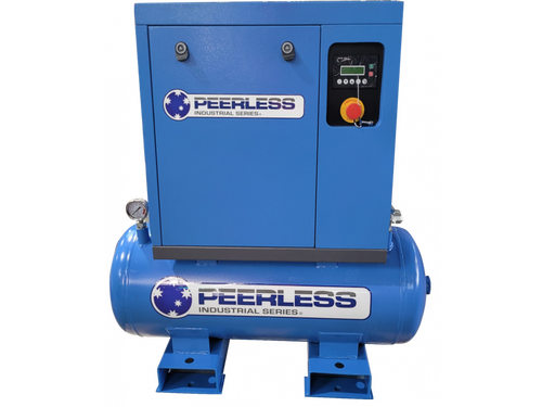 PEERLESS PS3/8 Single Phase Scroll Air Compressor: Direct Drive, 15Amp, 3HP, 320LPM at 8Bar