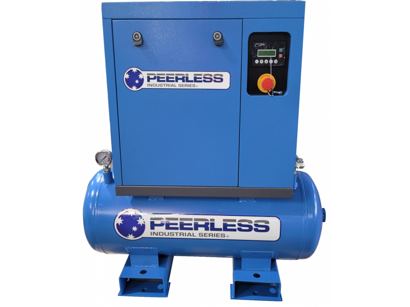 PEERLESS PS3/8 Single Phase Scroll Air Compressor: Direct Drive, 15Amp, 3HP, 320LPM at 8Bar