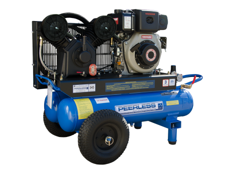 PEERLESS PV25 Diesel Air Compressor: Belt Drive, Yanmar L70, 545LPM