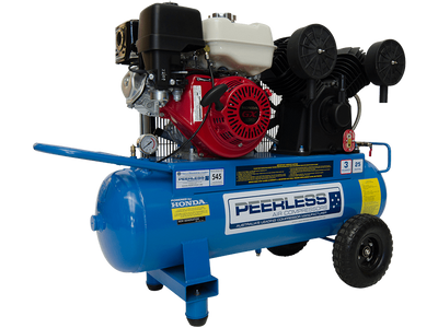 PEERLESS PV25 Petrol Air Compressor: Belt Drive, Honda GX270, 545LPM