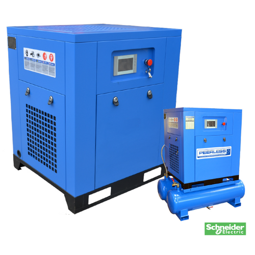 PEERLESS 10HP 7.5kw Variable Speed Rotary Screw Compressor 8 Bar Without Tank -HQD10VS