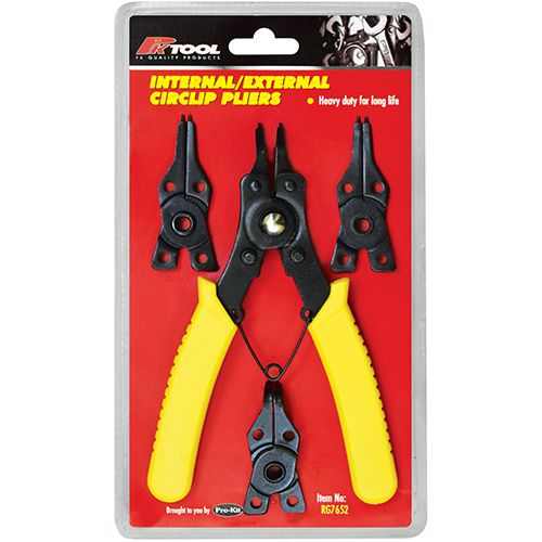 PK Tools RG7652 150mm internal external circlip pliers set