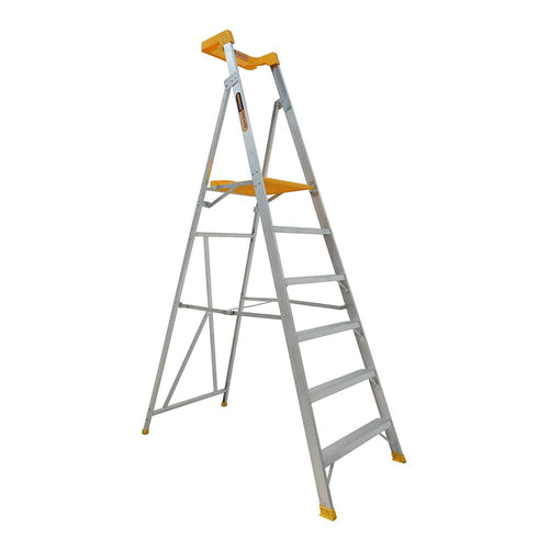 Gorilla PL006-PRO Platform ladder 6 Step (1.74m) Pro-Lite Aluminium 150kg Industrial