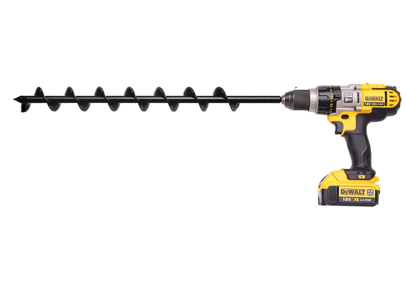 Powerplanter Digging Auger Attachment-Termite Bait Stations Installation- 50mm x 600mm(2