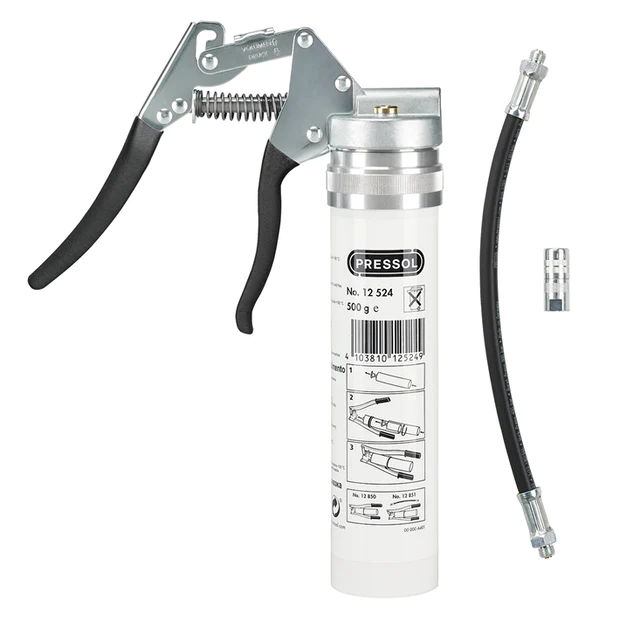 PRESSOL PISTOL GRIP / ONE HANDED GREASE GUN-KAJO RECEPTION