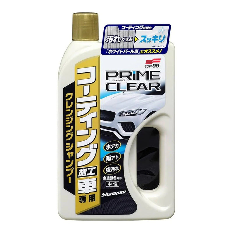 Soft99 Prime Clear Shampoo -Cleansing Shampoo for Coated Cars