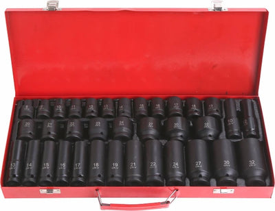 PK Tools 35pc 1/2in Drive Impact Socket Set - PT11150