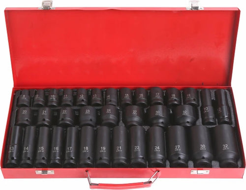 PK Tools 35pc 1/2in Drive Impact Socket Set - PT11150
