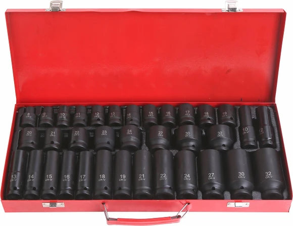 PK Tools 35pc 1/2in Drive Impact Socket Set - PT11150