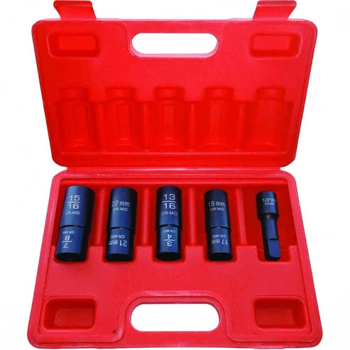 PK Tools 6pt Cr-V Thin Walled Flip Impact Socket Set - PT11152