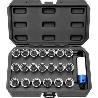 PK TOOLS 22pc VAG Locking Wheel Nut Socket Set