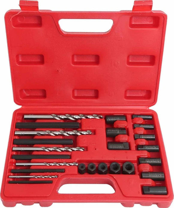 PK Tools 25pc Screw Extractor Drill & Guide Set - PT53105