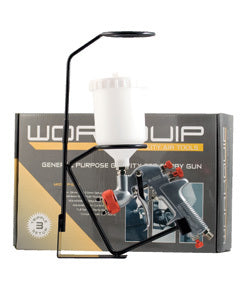 Workquip P102G Gravity Spray Gun With Stand & 3 Tip Setups-ATD
