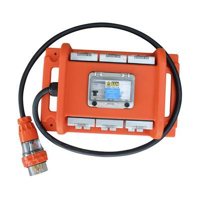 Powersafe RB6-6 Powerboard 415V - 6 x 15A - 3 x RCBO