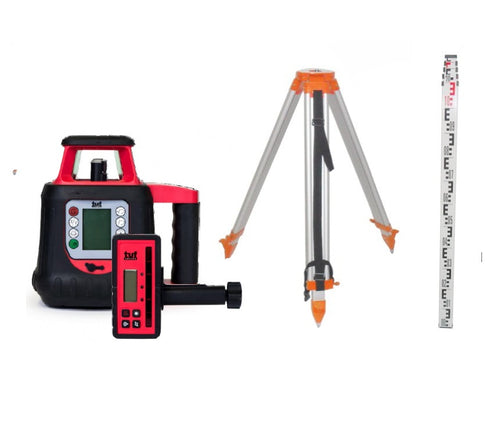Tuf Lasers DGR Laser Dial In Grade Self Levelling Rotating Laser With tripod & Staff RHVPDG500combo