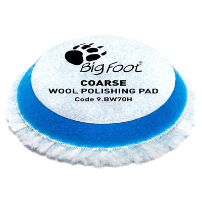 RUPES Bigfoot 70mm Coarse Blue Wool Polishing Pads - 4 Pack