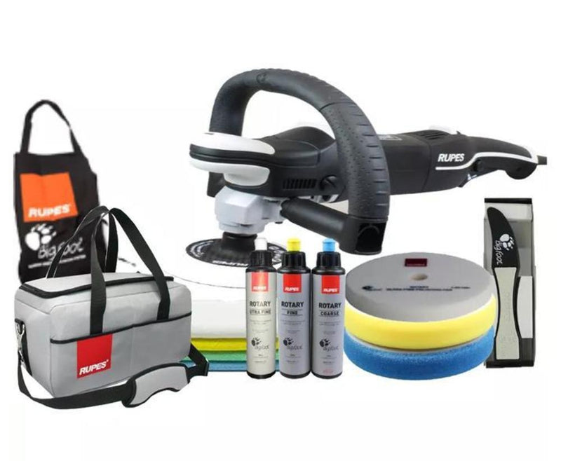 RUPES LH19EDLX LH19E BigFoot Variable Speed Polisher Deluxe Polishing Combo Kit-Replaces LH18EN