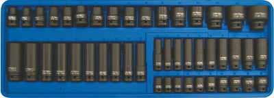 RYTOOLS Impact Socket Set Tray 46 Piece 3/8
