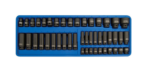 RYTOOLS By Teng Tools DL34T46K Piece 3/8" & 1/2" Drive Metric Impact Socket Set