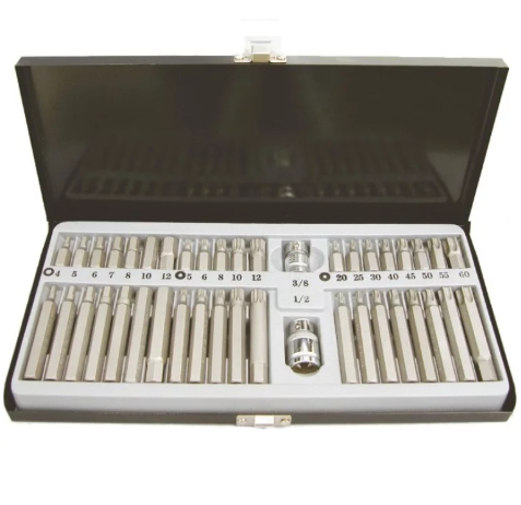 RYTOOLS Mechanics Bit Set-Spline,Torx,Hex-42pce
