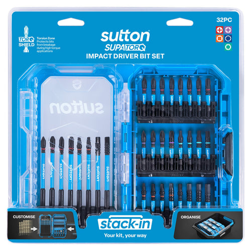 Sutton SupaTorq Stack-In Impact Driver Bit Set 32 Piece S250S32A
