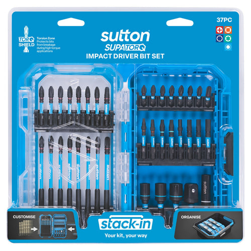 Sutton SupaTorq Stack-In Impact Driver Bit Set 37 Piece S250S37A