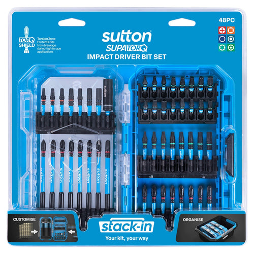 Sutton SupaTorq Stack-In Impact Driver Bit Set 48 Piece S250S48A