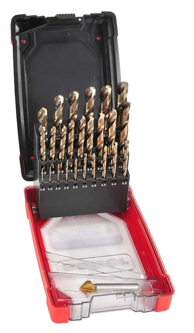 Saber X-SET HSS-Co5 (Cobalt) Metric Twist Drill Set with BONUS Countersink 8012-XM3