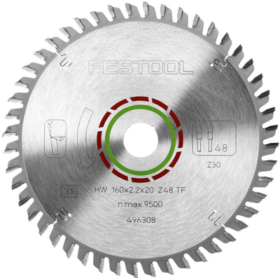 Festool 496308 Saw Blade 160mm x 2.2 x 20mm 48 tooth