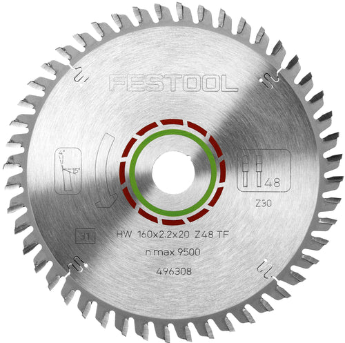 Festool 496308 Saw Blade 160mm x 2.2 x 20mm 48 tooth